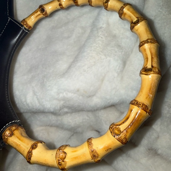 Preston & York Cream Floral Tote with Bamboo Handles - Picture 9 of 15